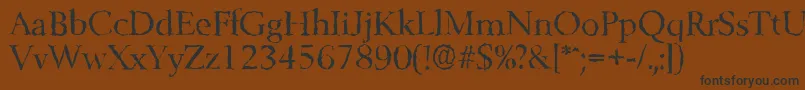 BelfastrandomRegular-fontti – mustat fontit ruskealla taustalla