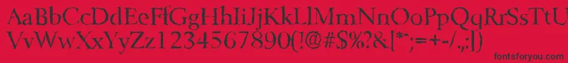 BelfastrandomRegular Font – Black Fonts on Red Background