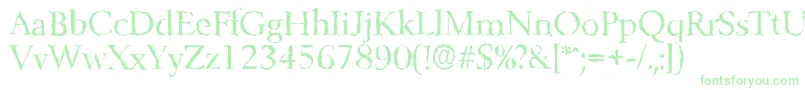 BelfastrandomRegular-Schriftart – Grüne Schriften