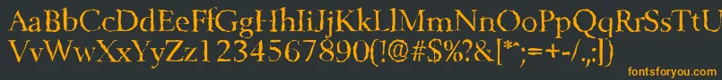 BelfastrandomRegular Font – Orange Fonts on Black Background