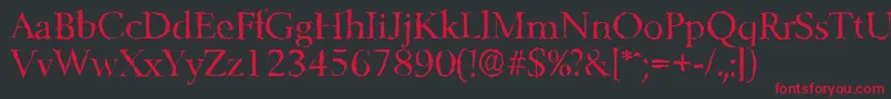 BelfastrandomRegular Font – Red Fonts on Black Background