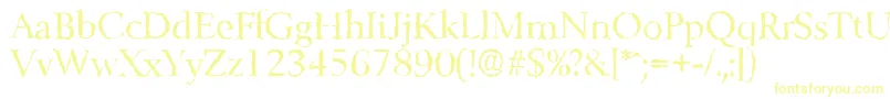 BelfastrandomRegular Font – Yellow Fonts on White Background