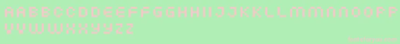 Fffat Font – Pink Fonts on Green Background