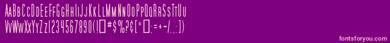 SfMoviePosterCondensed Font – Pink Fonts on Purple Background