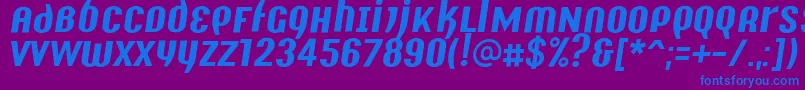 fuente Y2kAnalogLegacyItalic – Fuentes Azules Sobre Fondo Morado