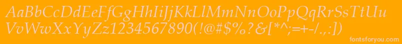 Palai0 Font – Pink Fonts on Orange Background