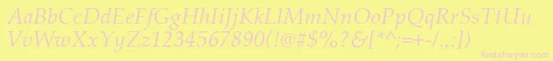 Palai0 Font – Pink Fonts on Yellow Background