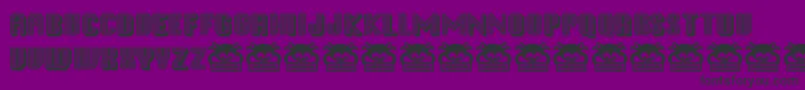Disci1 Font – Black Fonts on Purple Background
