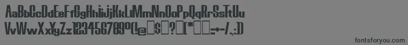 BoredRobotsKg Font – Black Fonts on Gray Background