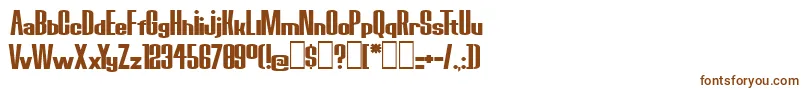 BoredRobotsKg Font – Brown Fonts on White Background