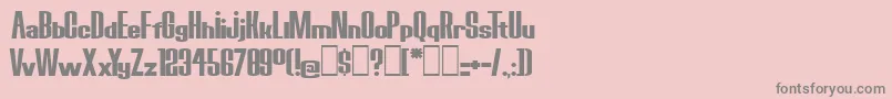 BoredRobotsKg Font – Gray Fonts on Pink Background