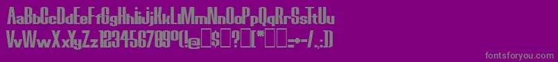 BoredRobotsKg Font – Gray Fonts on Purple Background