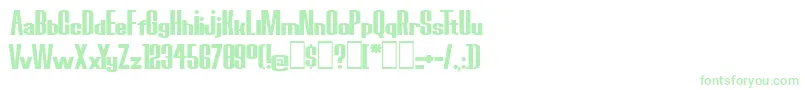 BoredRobotsKg Font – Green Fonts on White Background
