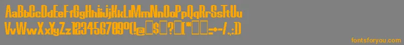BoredRobotsKg Font – Orange Fonts on Gray Background