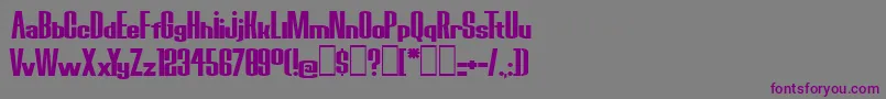 BoredRobotsKg Font – Purple Fonts on Gray Background
