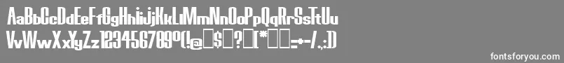 BoredRobotsKg Font – White Fonts on Gray Background