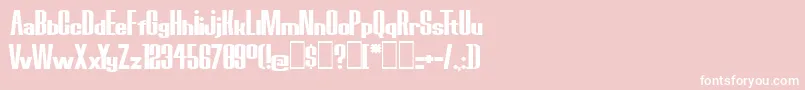 BoredRobotsKg Font – White Fonts on Pink Background