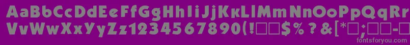 DgKabelBold Font – Gray Fonts on Purple Background
