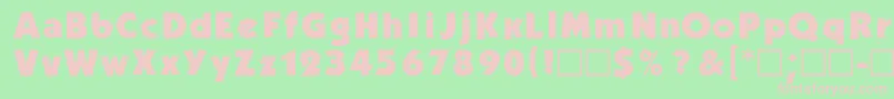 DgKabelBold Font – Pink Fonts on Green Background