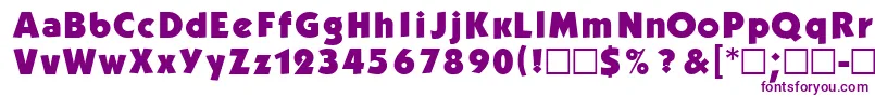 DgKabelBold Font – Purple Fonts on White Background