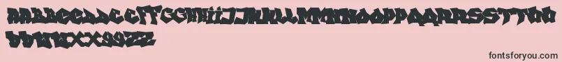 FtfIndonesianaGoGraffitiana Font – Black Fonts on Pink Background