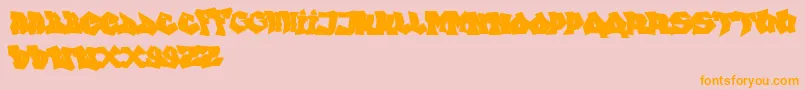 FtfIndonesianaGoGraffitiana Font – Orange Fonts on Pink Background