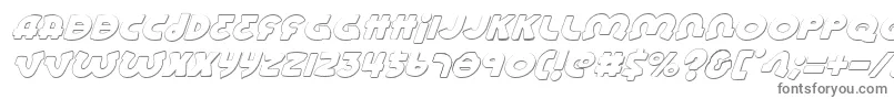 Шрифт Lionelsi – серые шрифты на белом фоне
