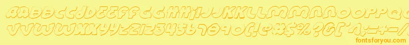 Lionelsi Font – Orange Fonts on Yellow Background