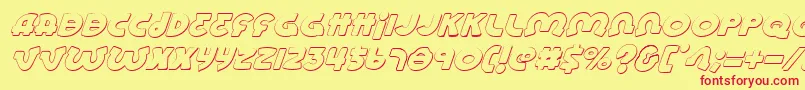 Lionelsi Font – Red Fonts on Yellow Background