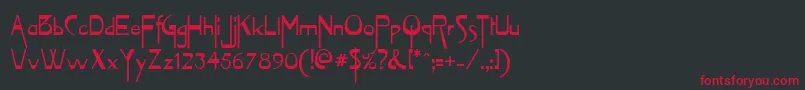 Vireofont Font – Red Fonts on Black Background