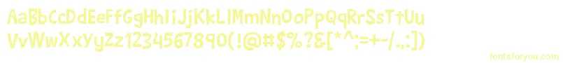 BarthowheelRegular Font – Yellow Fonts