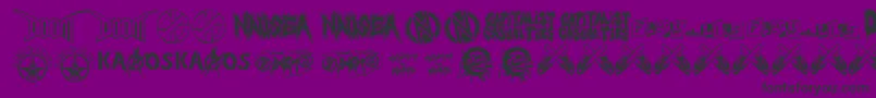 Punkrawk.Fontvir.Us Font – Black Fonts on Purple Background