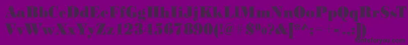 Bodonitriangles2Regular Font – Black Fonts on Purple Background