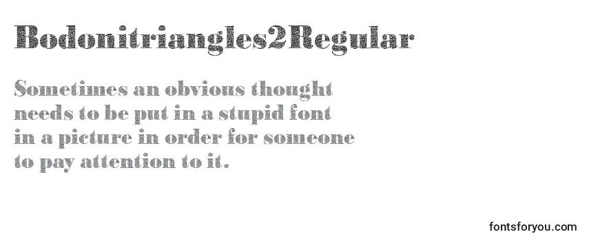 Bodonitriangles2Regular Font