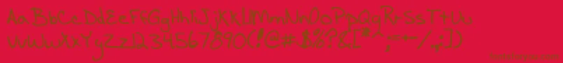 En savoir plus sur la police Aescrawl Police Aescrawl – polices brunes sur fond rouge