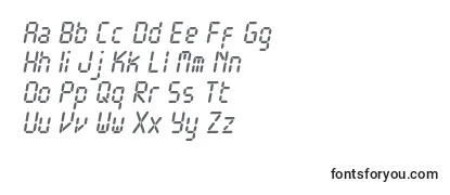 Обзор шрифта ElectronicacItalic