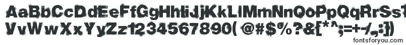 Шрифт Sprayvetica33third – многолинейные шрифты
