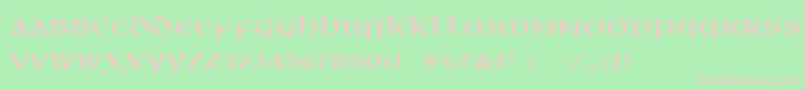 OmniaLt Font – Pink Fonts on Green Background