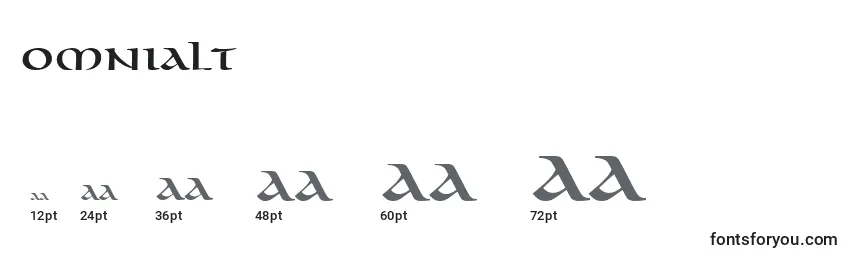 OmniaLt Font Sizes