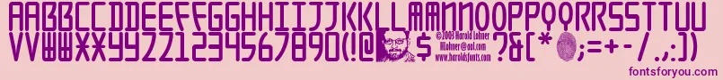 Seoulcaps Font – Purple Fonts on Pink Background