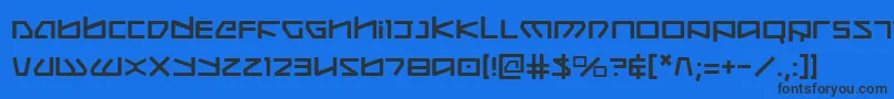 Kobold Font – Black Fonts on Blue Background