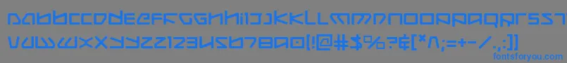 Kobold Font – Blue Fonts on Gray Background