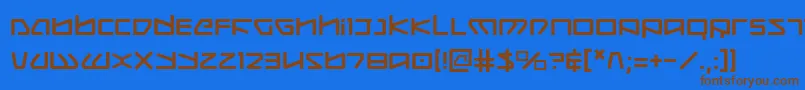 Шрифт Kobold – коричневые шрифты на синем фоне