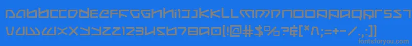 Kobold Font – Gray Fonts on Blue Background