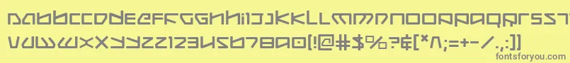 Kobold Font – Gray Fonts on Yellow Background