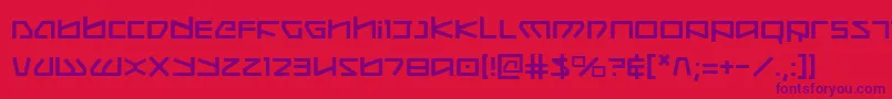 Kobold Font – Purple Fonts on Red Background