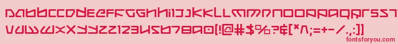 Kobold Font – Red Fonts on Pink Background