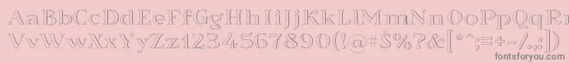 Sortefax-Schriftart – Graue Schriften auf rosa Hintergrund