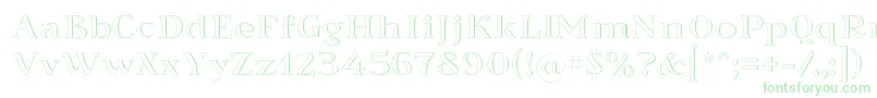 Sortefax Font – Green Fonts on White Background