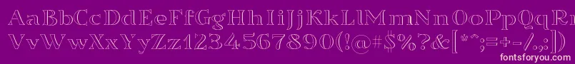 Sortefax Font – Pink Fonts on Purple Background